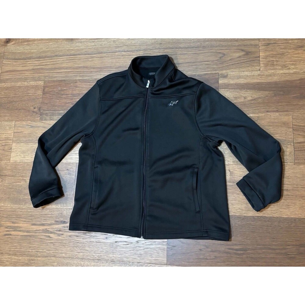 Greg Norman Men's Black Full Zip Jacket Golf Men’s Size XL